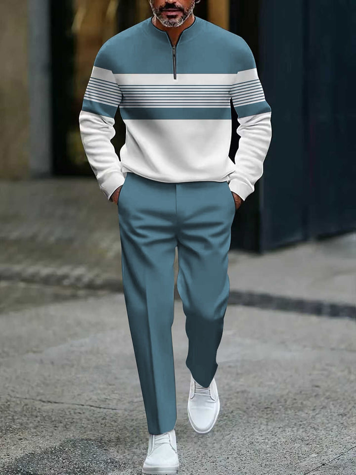 Gaspare | Completo casual da uomo con zip