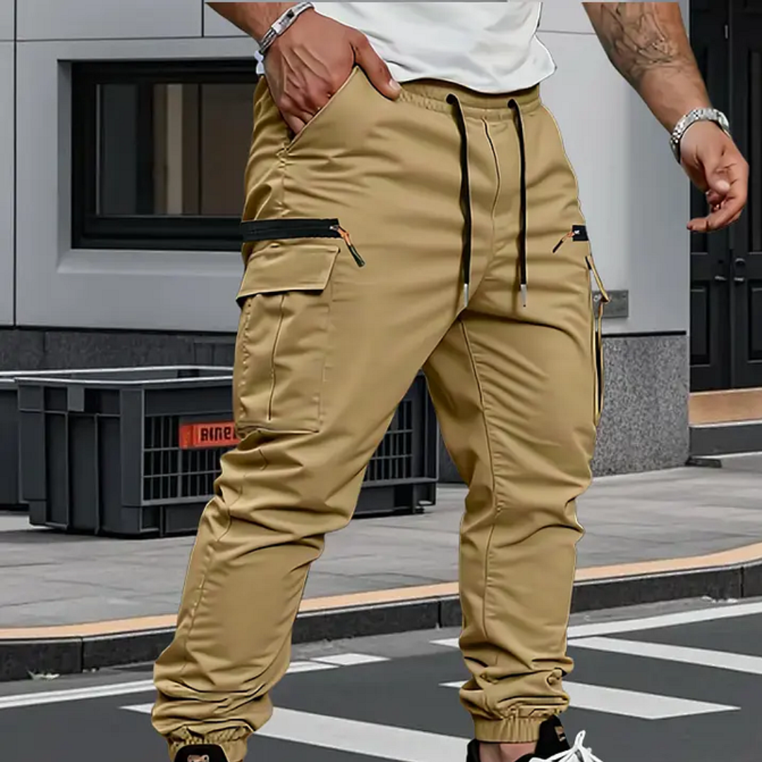 Adriano | Pantaloni jogger elasticizzati cargo da uomo