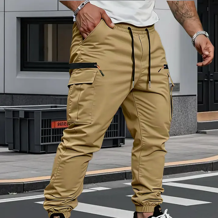 Adriano | Pantaloni jogger elasticizzati cargo da uomo