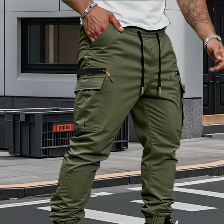Adriano | Pantaloni jogger elasticizzati cargo da uomo