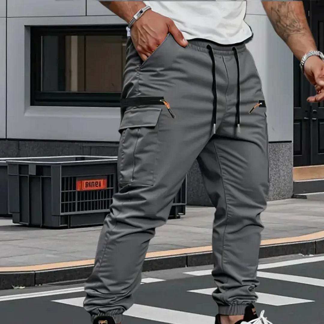 Adriano | Pantaloni jogger elasticizzati cargo da uomo