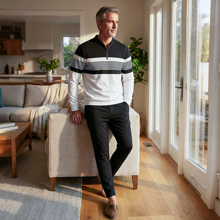 Gaspare | Completo casual da uomo con zip