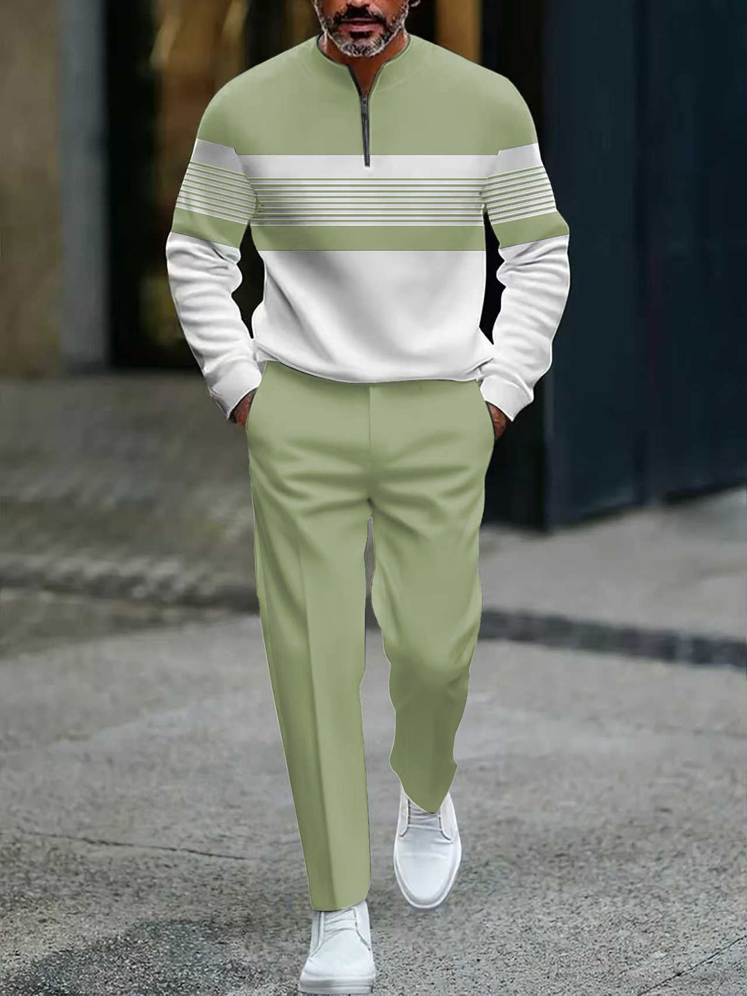 Gaspare | Completo casual da uomo con zip