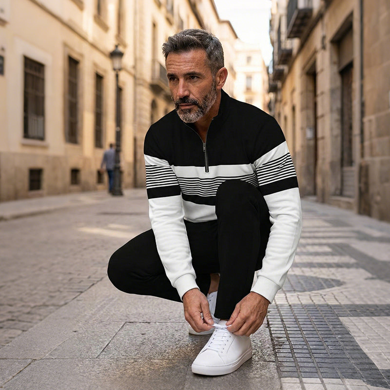 Gaspare | Completo casual da uomo con zip