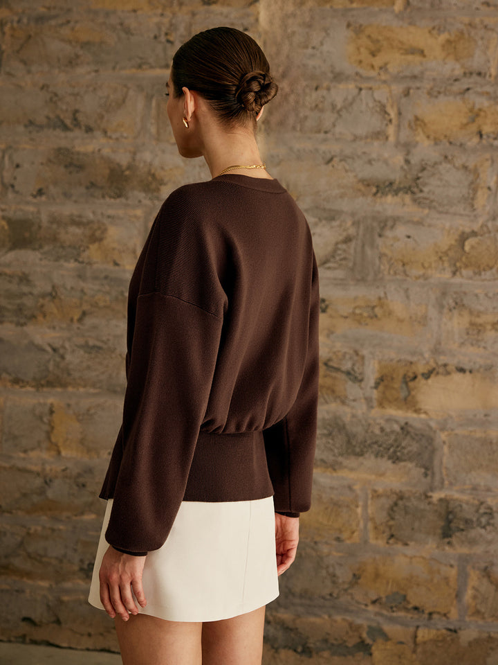 Editta | Cardigan con dettaglio abbottonato