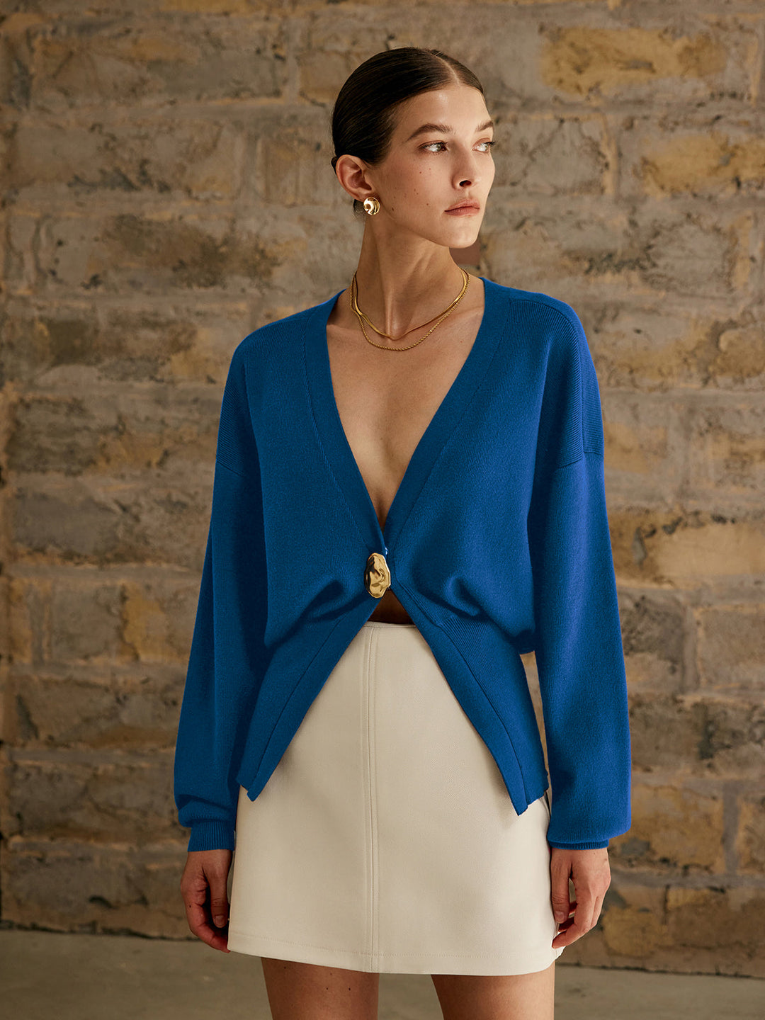 Editta | Cardigan con dettaglio abbottonato