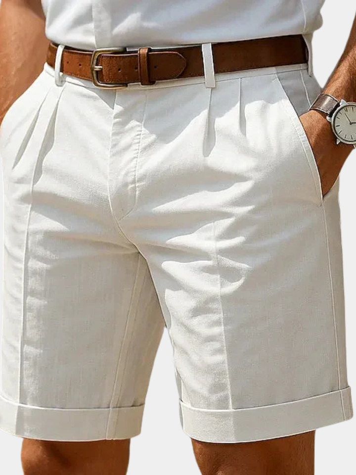 Giacomo | Pantaloncini estivi a pieghe da uomo