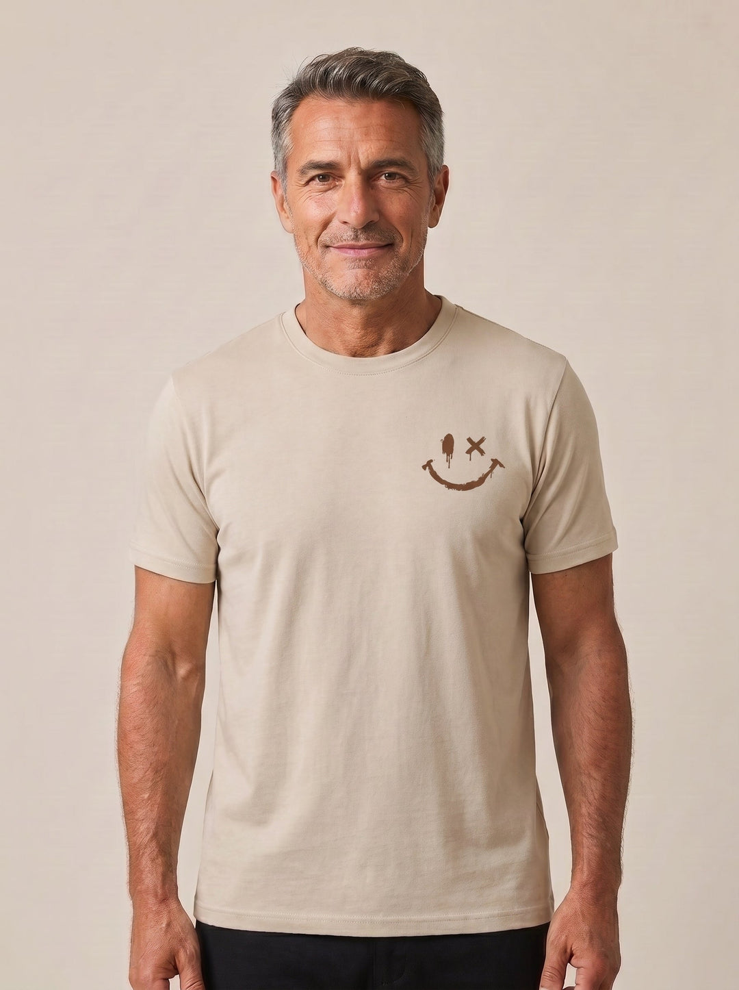 Demetrio | T-shirt estiva con faccina sorridente e stampa marina