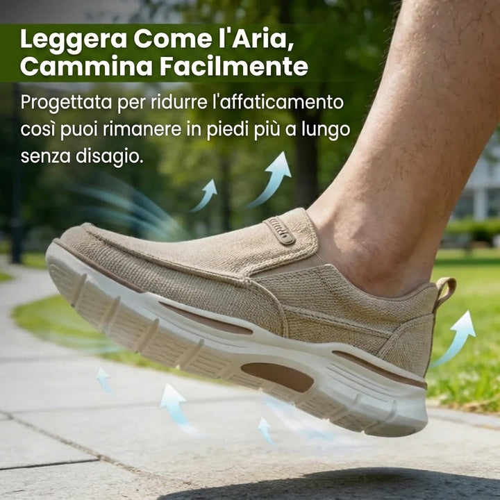 Nico | Scarpe ergonomiche e con un buon sostegno, facili da indossare