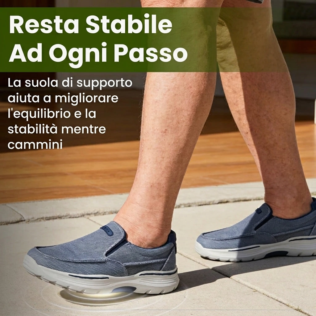 Nico | Scarpe ergonomiche e con un buon sostegno, facili da indossare