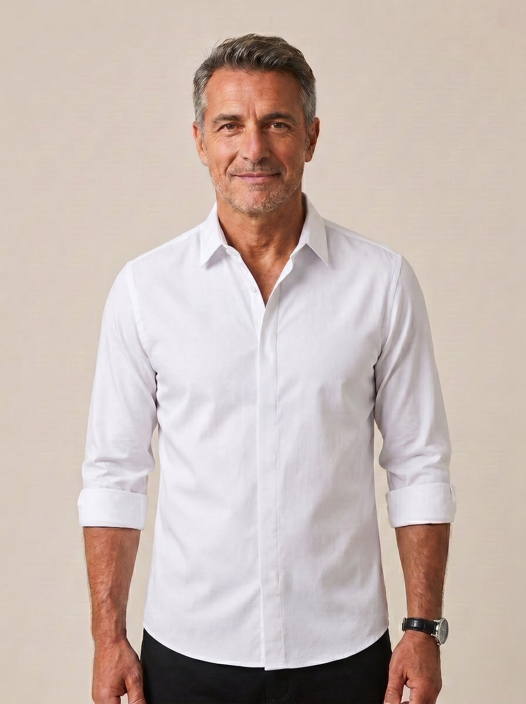 Massimiliano | Camicia elasticizzata antipiega da uomo