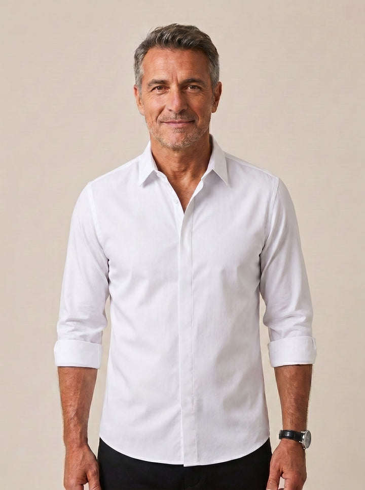 Massimiliano | Camicia elasticizzata antipiega da uomo