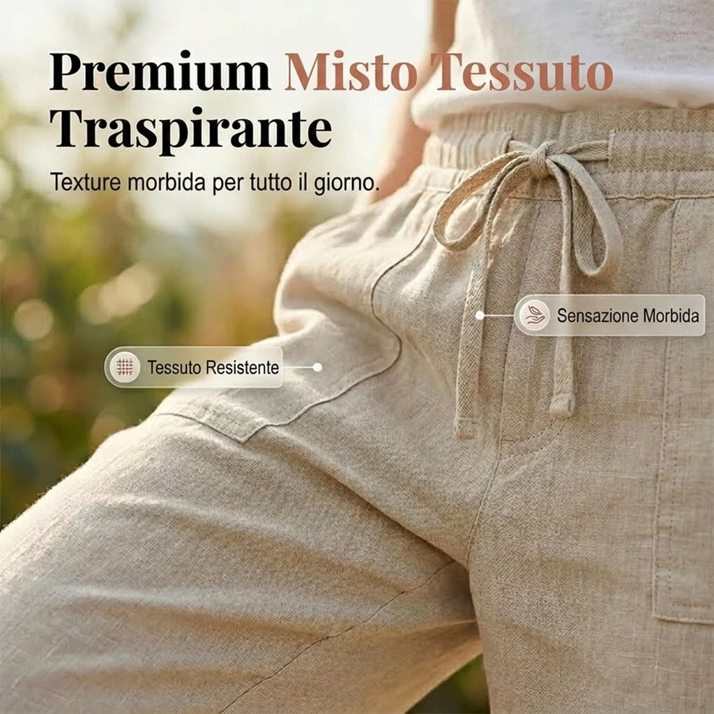 Zita | Pantaloncini da donna in cotone e lino 1+1 Gratis