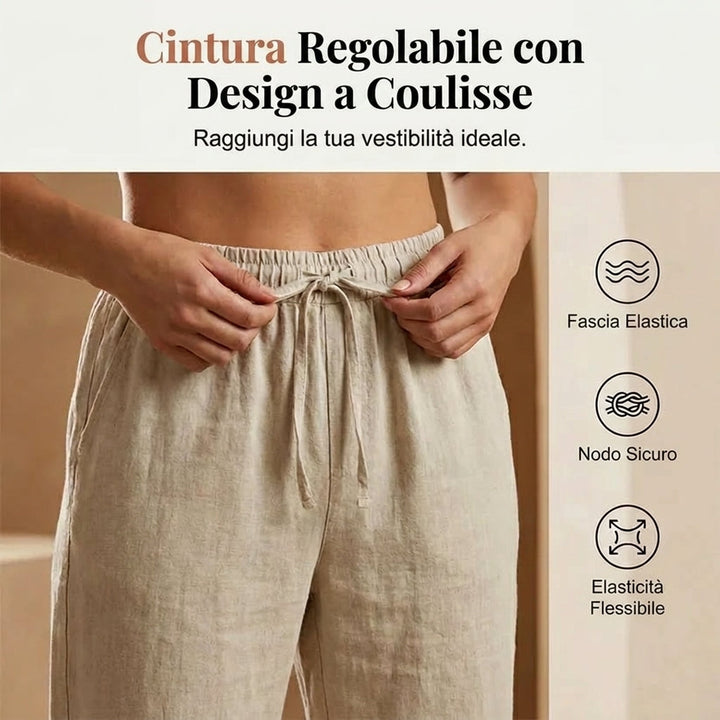 Zita | Pantaloncini da donna in cotone e lino 1+1 Gratis