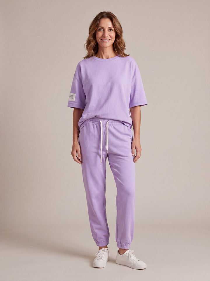 Susanna | Completo casual da donna con top e pantaloni a tinta unita