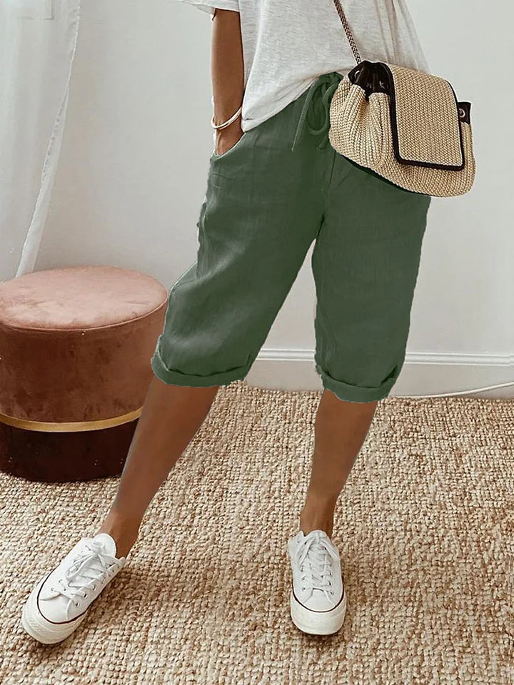 Zita | Pantaloncini da donna in cotone e lino 1+1 Gratis