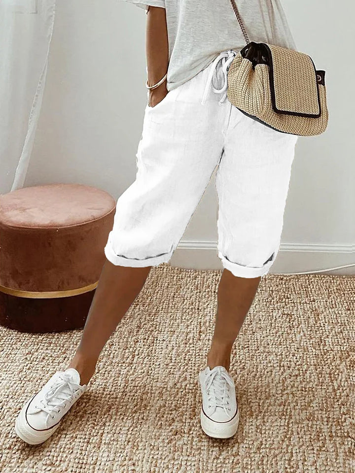 Zita | Pantaloncini da donna in cotone e lino 1+1 Gratis
