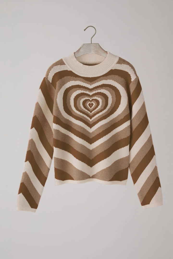Enrica | Maglia con motivo a cuori