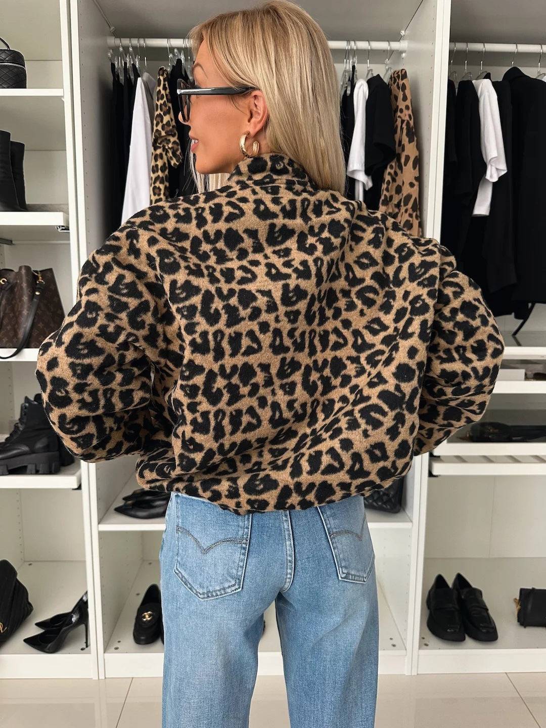 Lisa | Giacca moderna con stampa leopardata