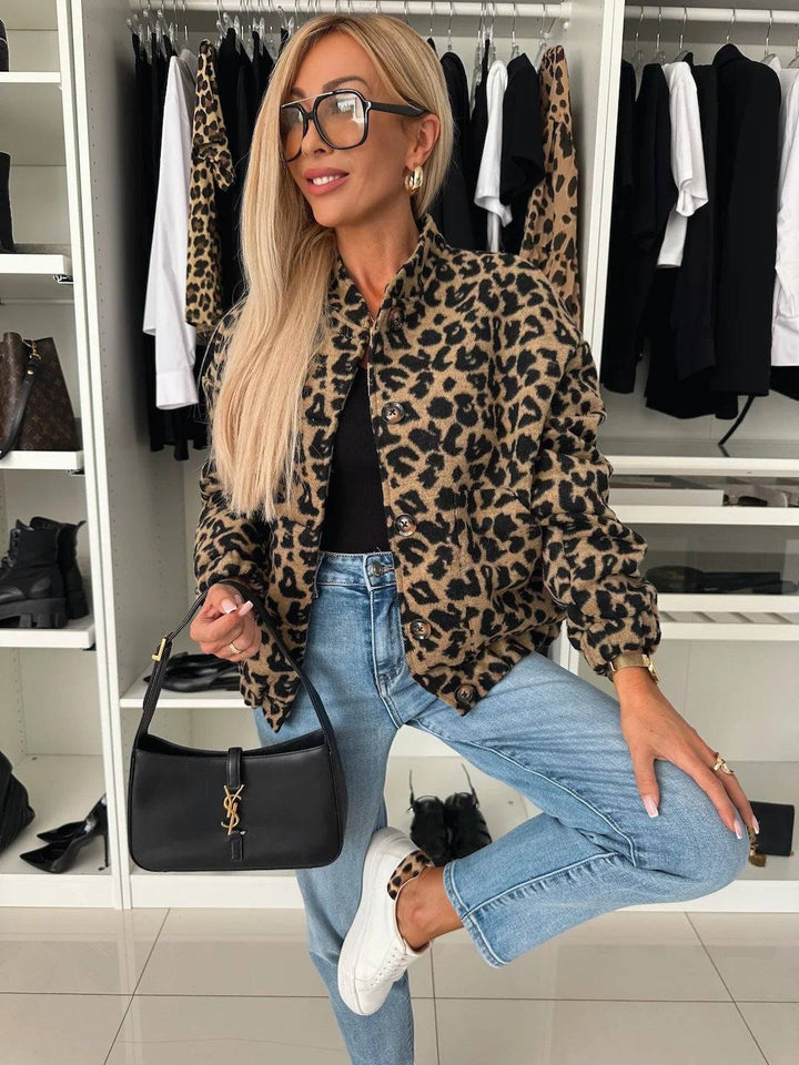 Lisa | Giacca moderna con stampa leopardata