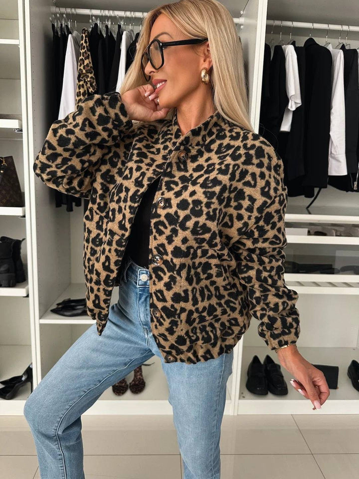 Lisa | Giacca moderna con stampa leopardata