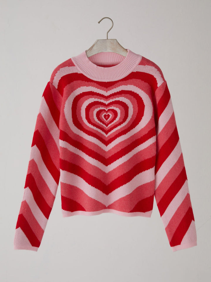 Enrica | Maglia con motivo a cuori