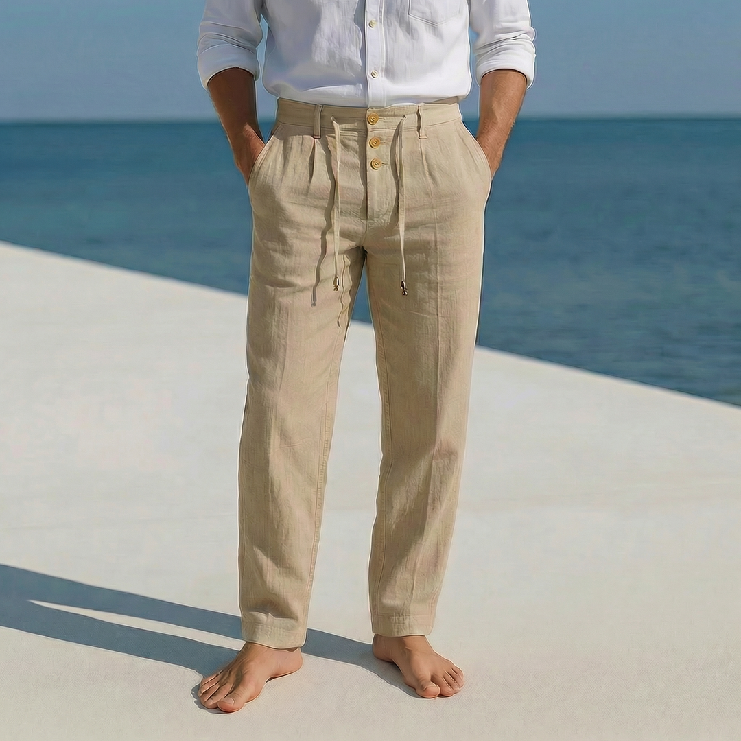 Mattia | Pantaloni estivi leggeri in lino