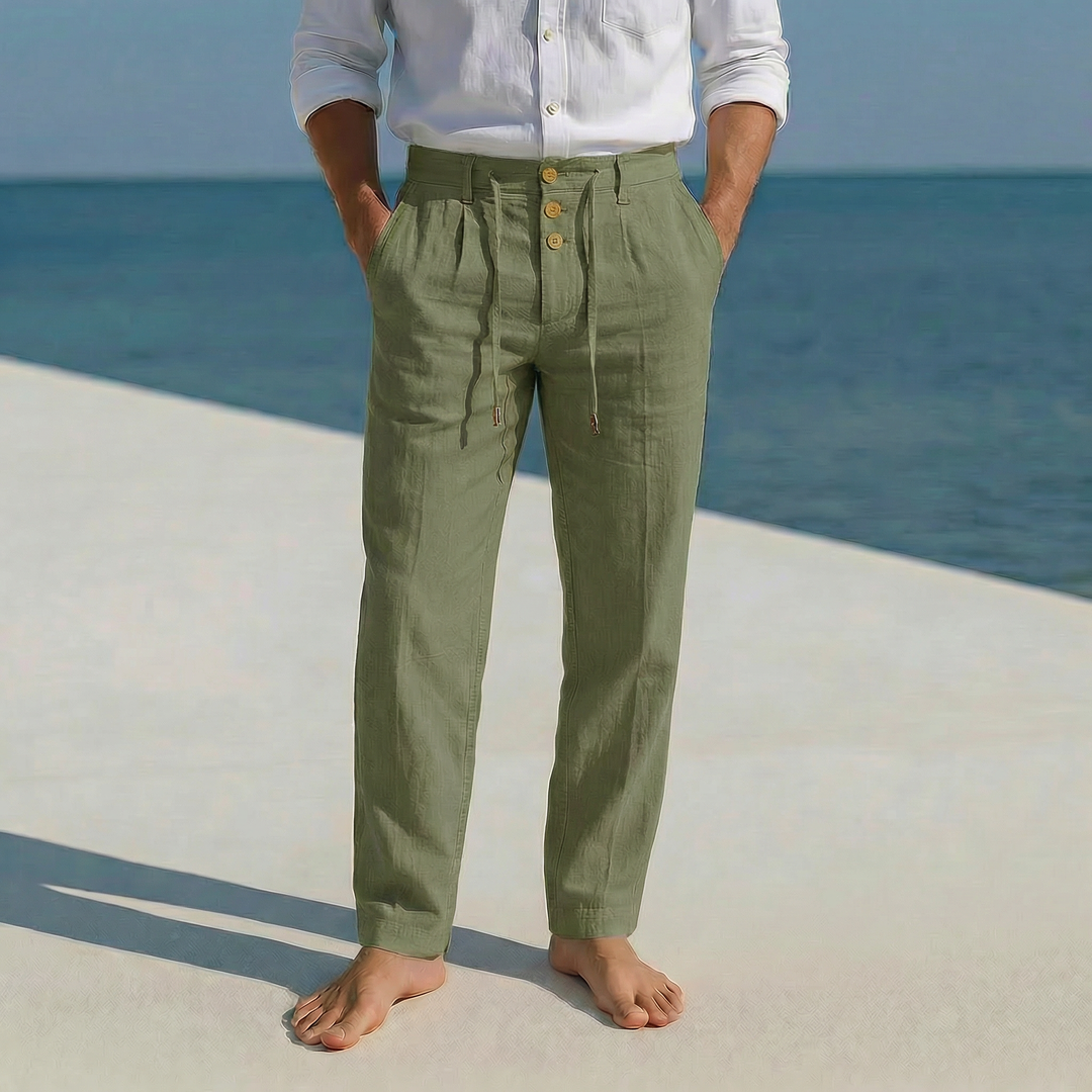 Mattia | Pantaloni estivi leggeri in lino