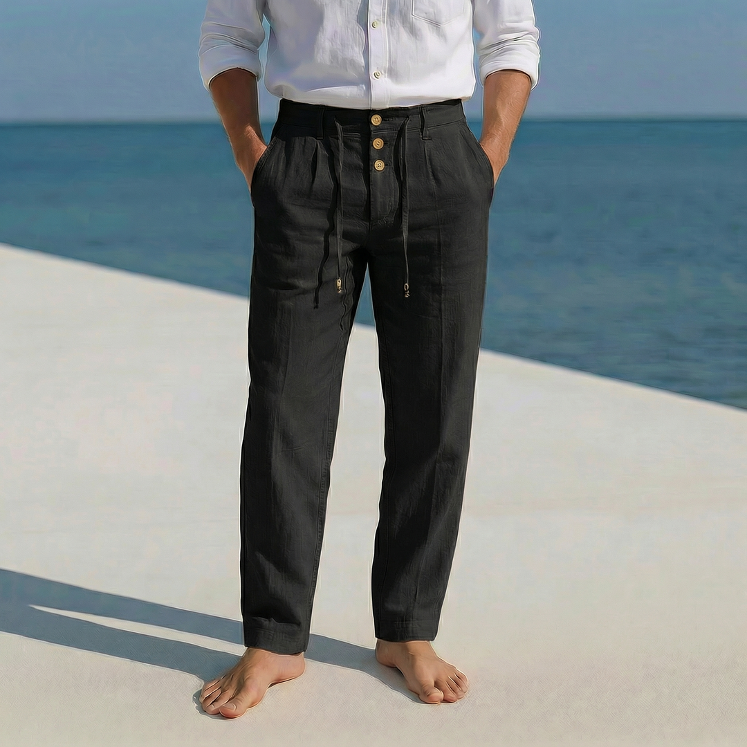 Mattia | Pantaloni estivi leggeri in lino