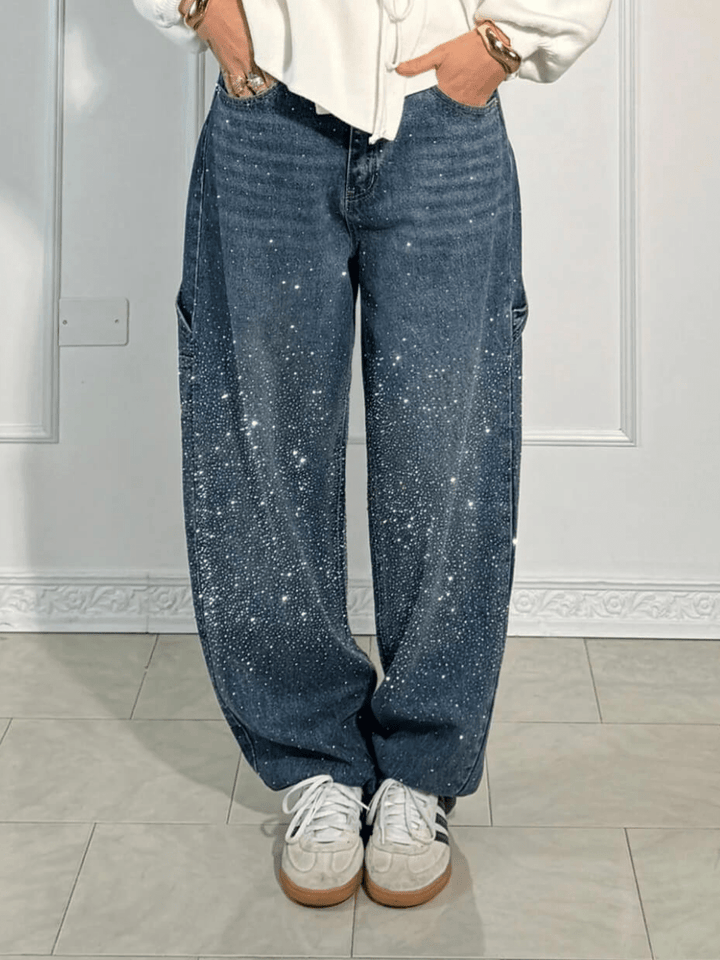 Laura | Jeans ampi con glitter