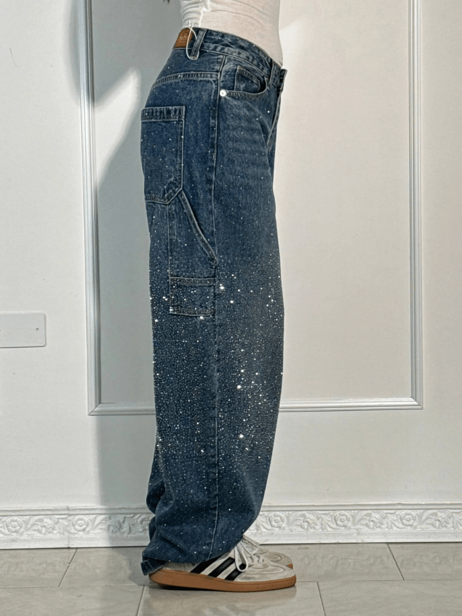 Laura | Jeans ampi con glitter