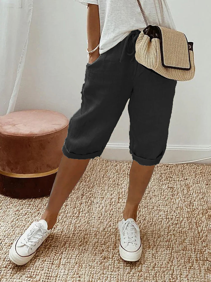 Zita | Pantaloncini da donna in cotone e lino 1+1 Gratis