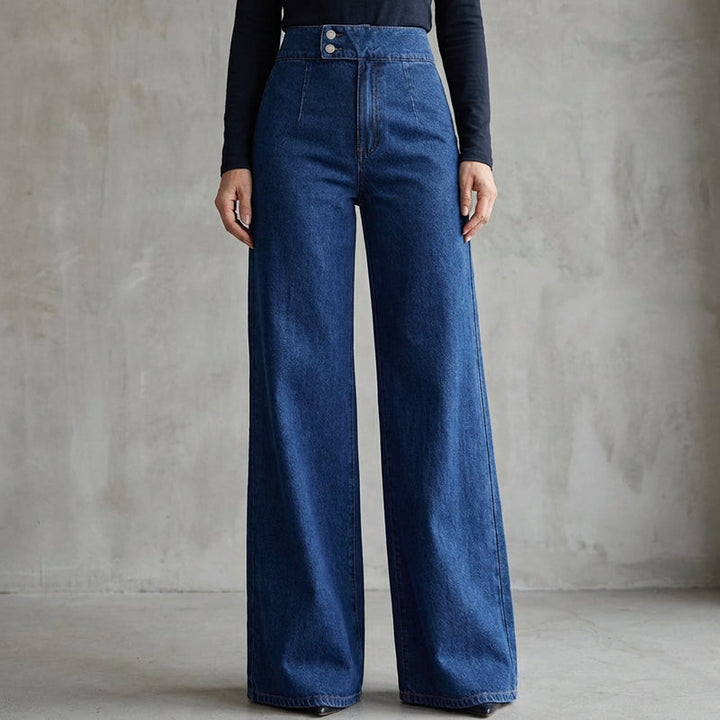 Sara | Jeans da donna a vita alta e gamba larga