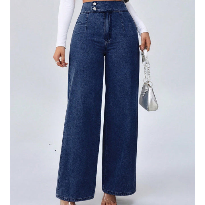 Sara | Jeans da donna a vita alta e gamba larga