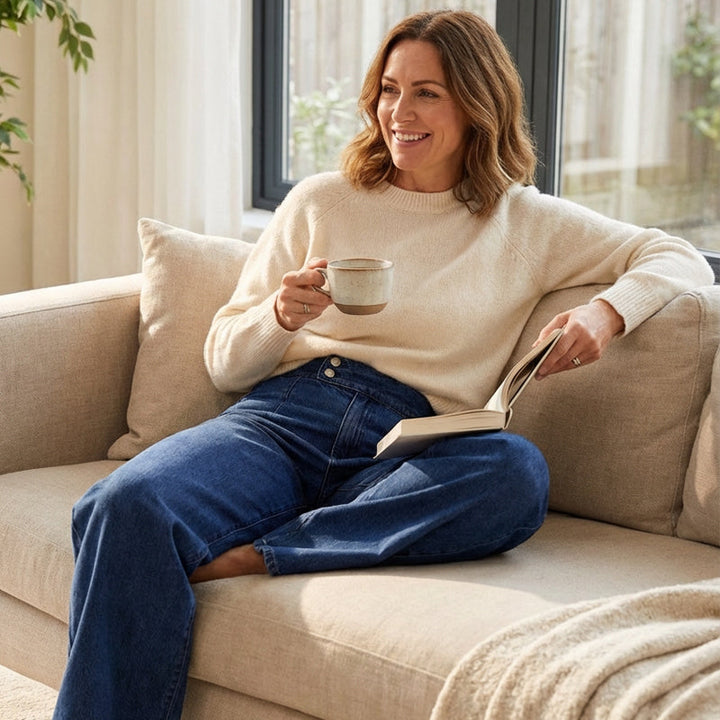 Sara | Jeans da donna a vita alta e gamba larga