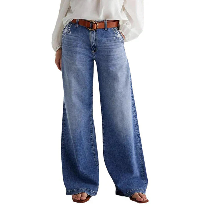 Zoe | Jeans a vita alta e gamba larga