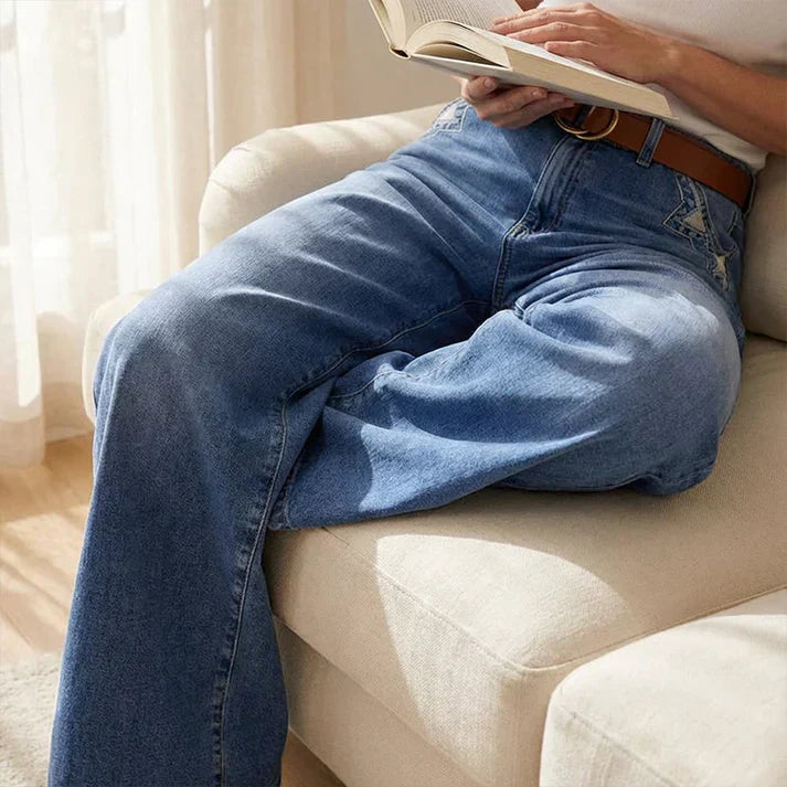 Zoe | Jeans a vita alta e gamba larga
