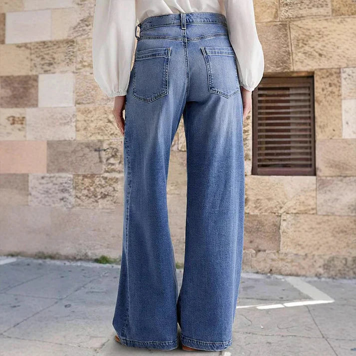 Zoe | Jeans a vita alta e gamba larga