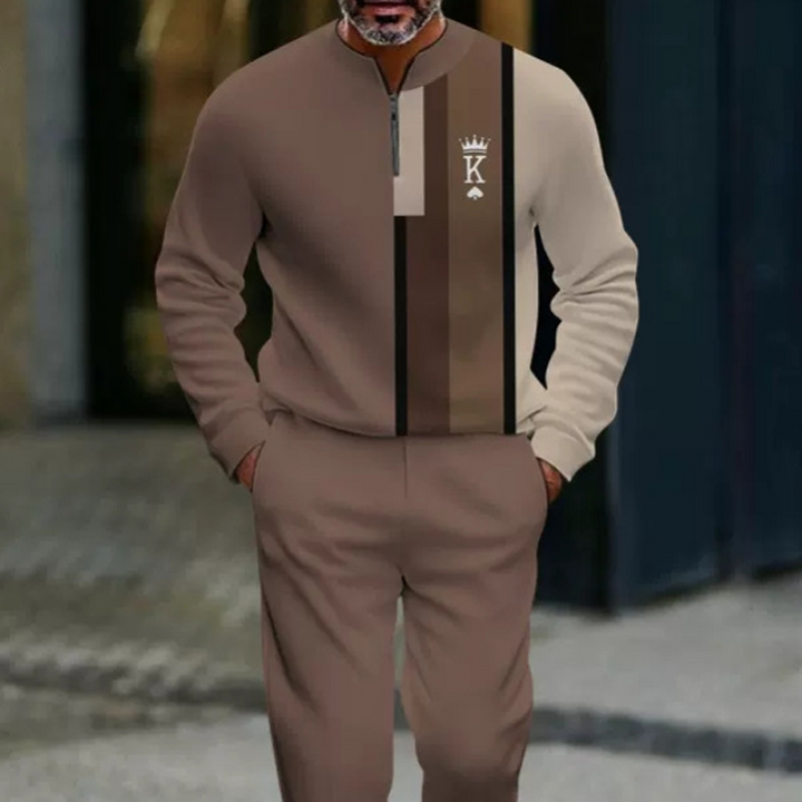 Gaspare | Completo casual da uomo con zip