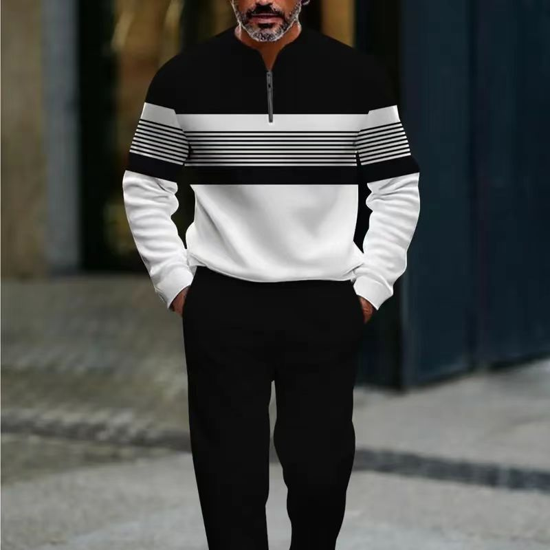 Gaspare | Completo casual da uomo con zip