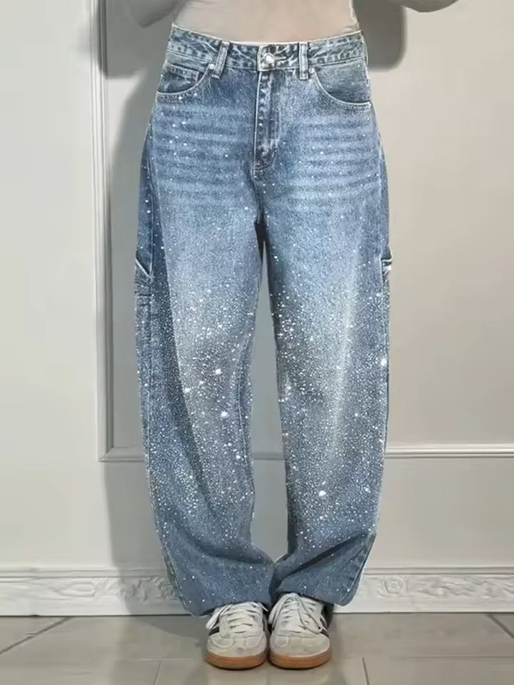Laura | Jeans ampi con glitter