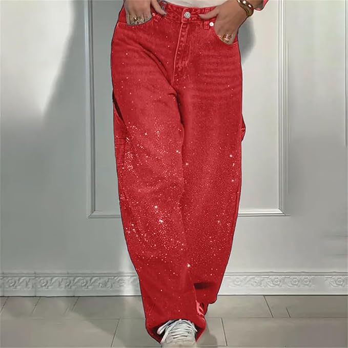 Laura | Jeans ampi con glitter