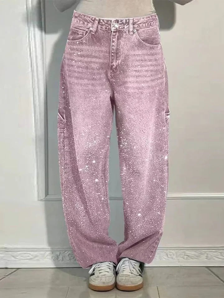 Laura | Jeans ampi con glitter